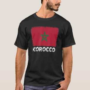 Marokkaanse vlag ondersteunt Marokkaanse Mannen vo T-shirt