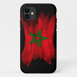 Marokkaanse vlag, penseelstreek, nationale vlag iPhone 11 hoesje