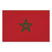 Marokkaanse vlag perfect poster (Voorkant)