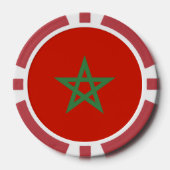 Marokkaanse vlag poker chips (Voorkant)
