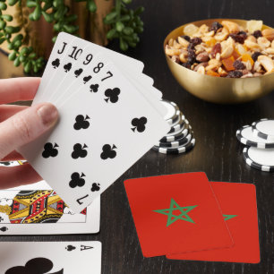 Marokkaanse vlag pokerkaarten
