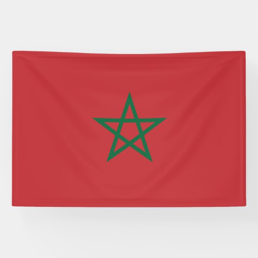Marokkaanse vlag spandoek (Horizontaal)