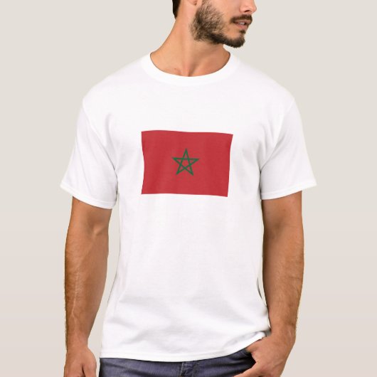 Marokkaanse vlag t-shirt (Voorkant)