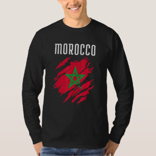 Marokkaanse vlag ter ondersteuning van Marokko - M T-shirt