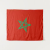 Marokkaanse vlag wandkleed (Voorkant (horizontaal))