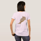 Marokkaanse vlag x kaart T-Shirt (Achterkant volledig)