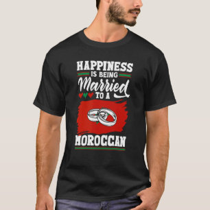 Marokkaanse vlaggeluk wordt gehuwd met een maroc t-shirt