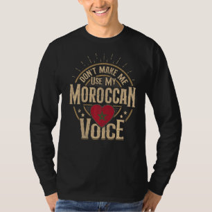 Marokkaanse vlaggenhuizen voor Marokkaanse Mannen T-shirt
