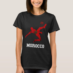 Marokkaanse Voetballer Marokkaanse Trots Ll Marokk T-shirt