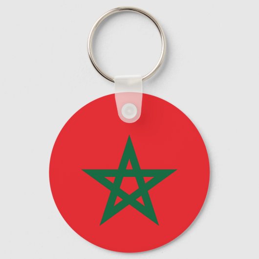 Marokkaanse voetbalvlag sleutelhanger (Voorkant)