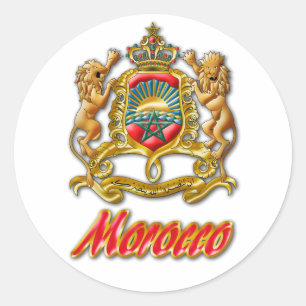 Marokkaanse wapenstilstand ronde sticker