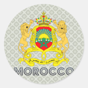 Marokkaanse wapenstilstand ronde sticker