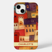 Marokkaanse Waterverf gepersonaliseerd Case-Mate iPhone Case (Achterkant)