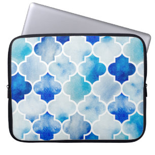 Marokkaanse Waterverf: Hand getekend naadloos Laptop Sleeve