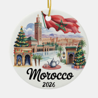 Marokko 2026 Kerst Ornament Marrakech Reis