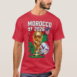 Marokko 2026 Voetbal Dromen – Marokkaanse Voetbalf T-shirt