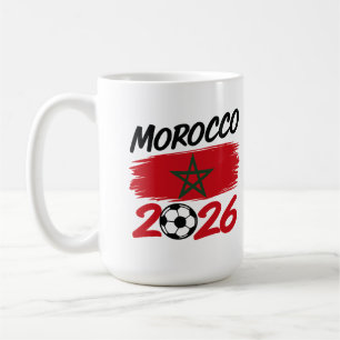 Marokko 2026 Voetbalfan Voetbal Supporter Trots Koffiemok