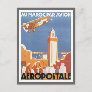  Marokko Aeropostale Mosque Briefkaart