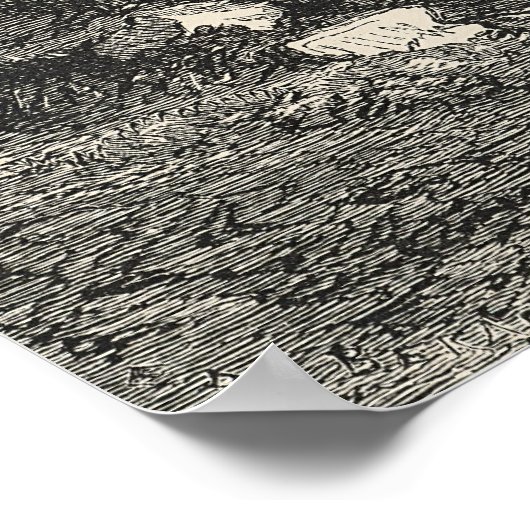 Marokko: Afrika, jaren 1860 Poster (Hoek)