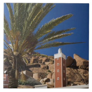 MAROKKO, Anti-Atlas, TAFRAOUTE Area: ADAI, rood Tegeltje