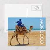 marokko arab kameel zeestrand briefkaart (Voorkant / Achterkant)