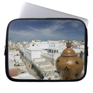 MAROKKO, Atlantische Kust, ESSAOUIRA: Hoge Uitzich Laptop Sleeve