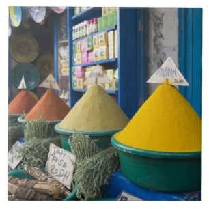 MAROKKO, Atlantische kust, ESSAOUIRA: Specerijenma Tegeltje