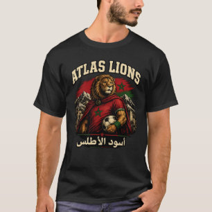 Marokko Atlas Leeuwen Fan T-Shirt Vintage Marokk