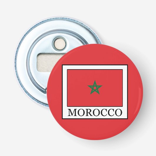 Marokko Button Flesopener (Voorkant)