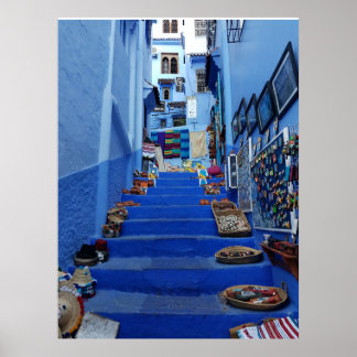 Marokko Chefchaouen Wall decor , Poster , afdrukke
