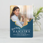 Marokko Cutout foto uitnodiging (Staand voorkant)