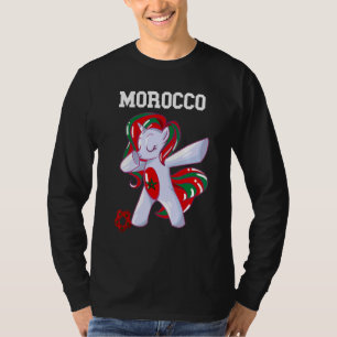 Marokko Dabbing Eenhoorn Marokkaanse Trots Marokka T-shirt