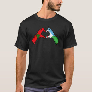 Marokko Djibouti Vlag - Marokkaanse Djiboutiaanse T-shirt
