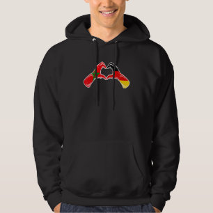 Marokko Duitsland Vlag  Marokkaanse Duitse Hart 1 Hoodie