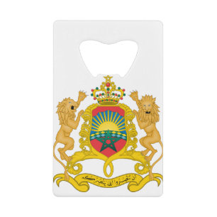 marokko embleem kredietkaart flessenopener