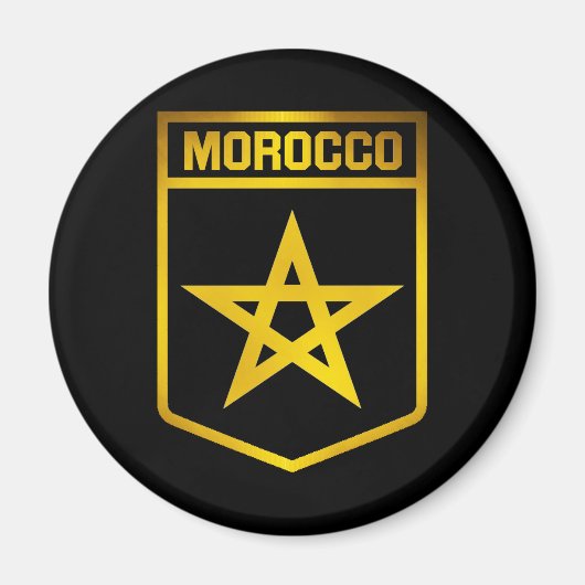 Marokko Emblem Magneet (Voorkant)