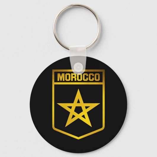 Marokko Emblem Sleutelhanger (Voorkant)