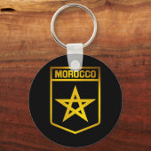 Marokko Emblem Sleutelhanger (Voorkant)