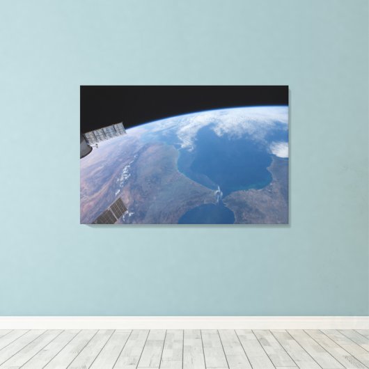 Marokko en Spanje. Canvas Afdruk (Insitu (Houten vloer))