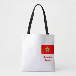 Marokko flagge urlaubs team draagtas