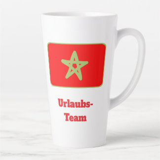 Marokko flagge urlaubs team latte mok
