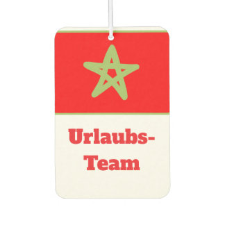 Marokko flagge urlaubs team luchtverfrisser