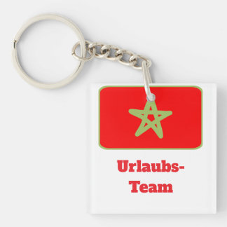 Marokko flagge urlaubs team sleutelhanger