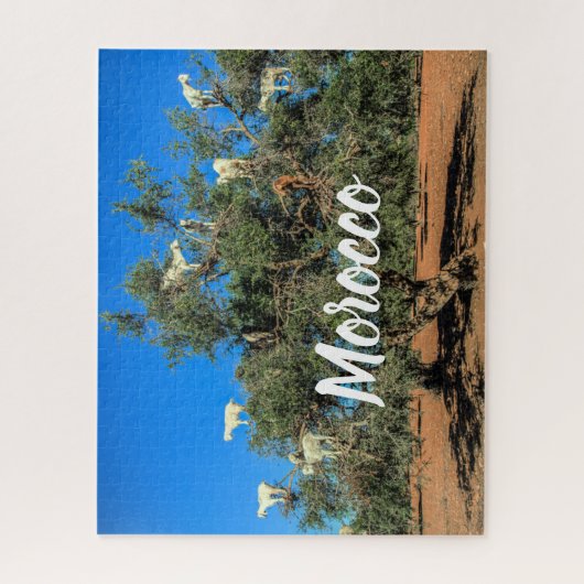 Marokko Funny Goats in Trees Legpuzzel (Verticaal)