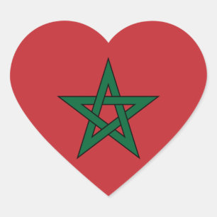 Marokko Hart Sticker