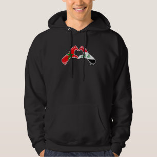Marokko Irak Vlag - Marokkaans Iraakse Hart Hoodie