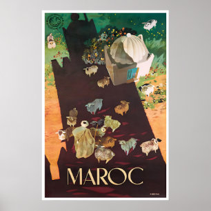 Marokko Kunst Reisposter Print Moroccanation