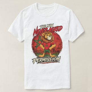 Marokko Leeuw Voetbal Fan Fun T-Shirt