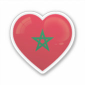Marokko Liefde Icoon Sticker (Voorkant)