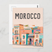 Marokko Marakech Briefkaart (Voorkant / Achterkant)